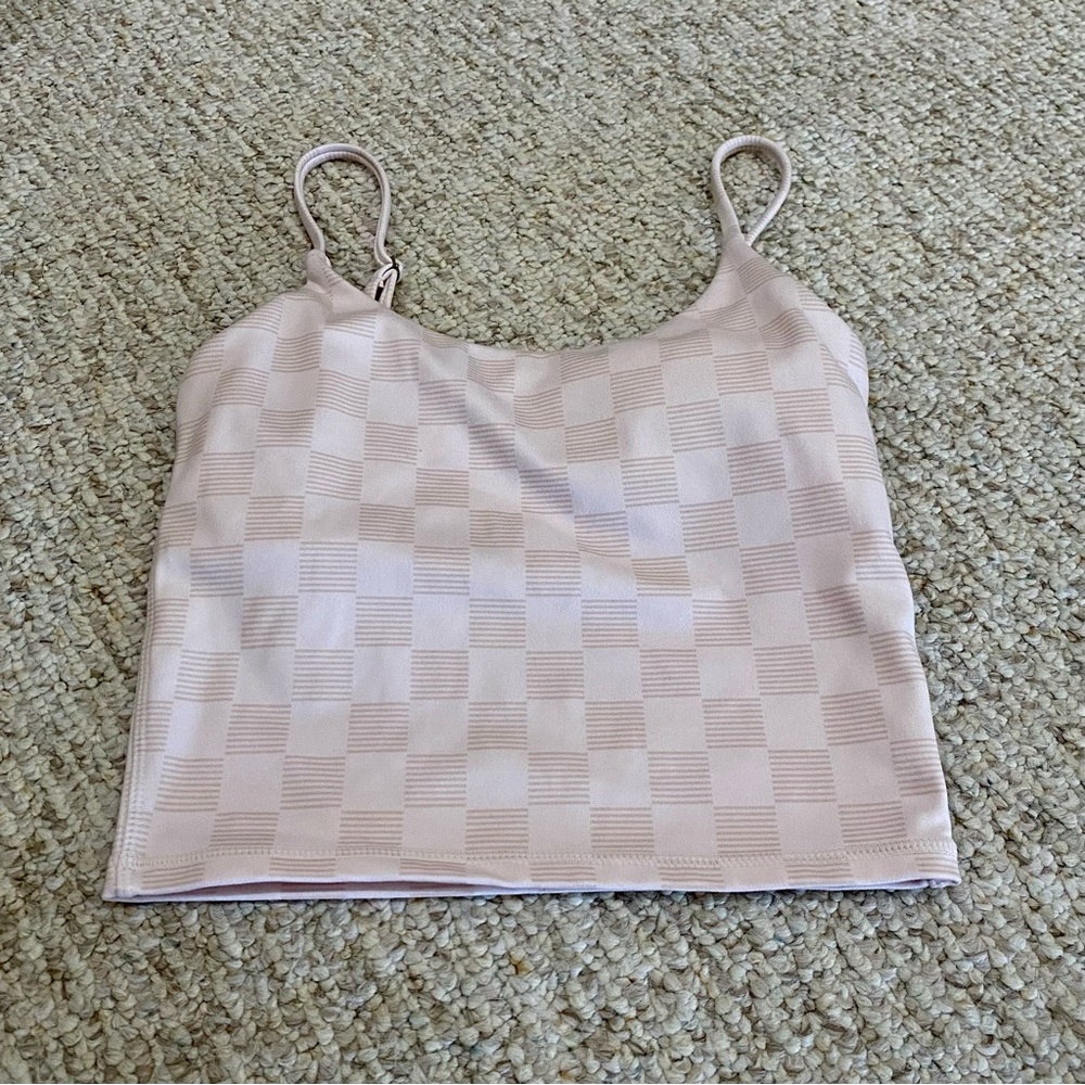 Hurley Round neck California Skater Girl Checkered Active Compression Tank Bra